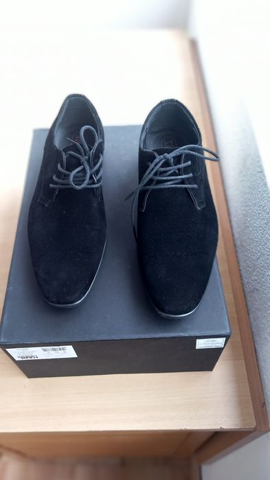 Pantofi Suede Negrii barbati marinea 36