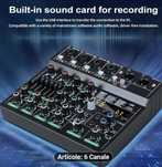 Mixer audio 4 canale cu efecte DSP