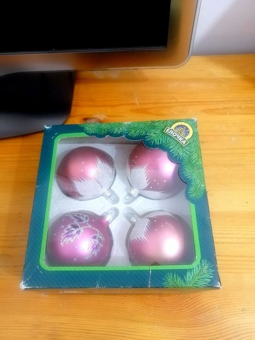 Ёлочные игрушки (стекло)