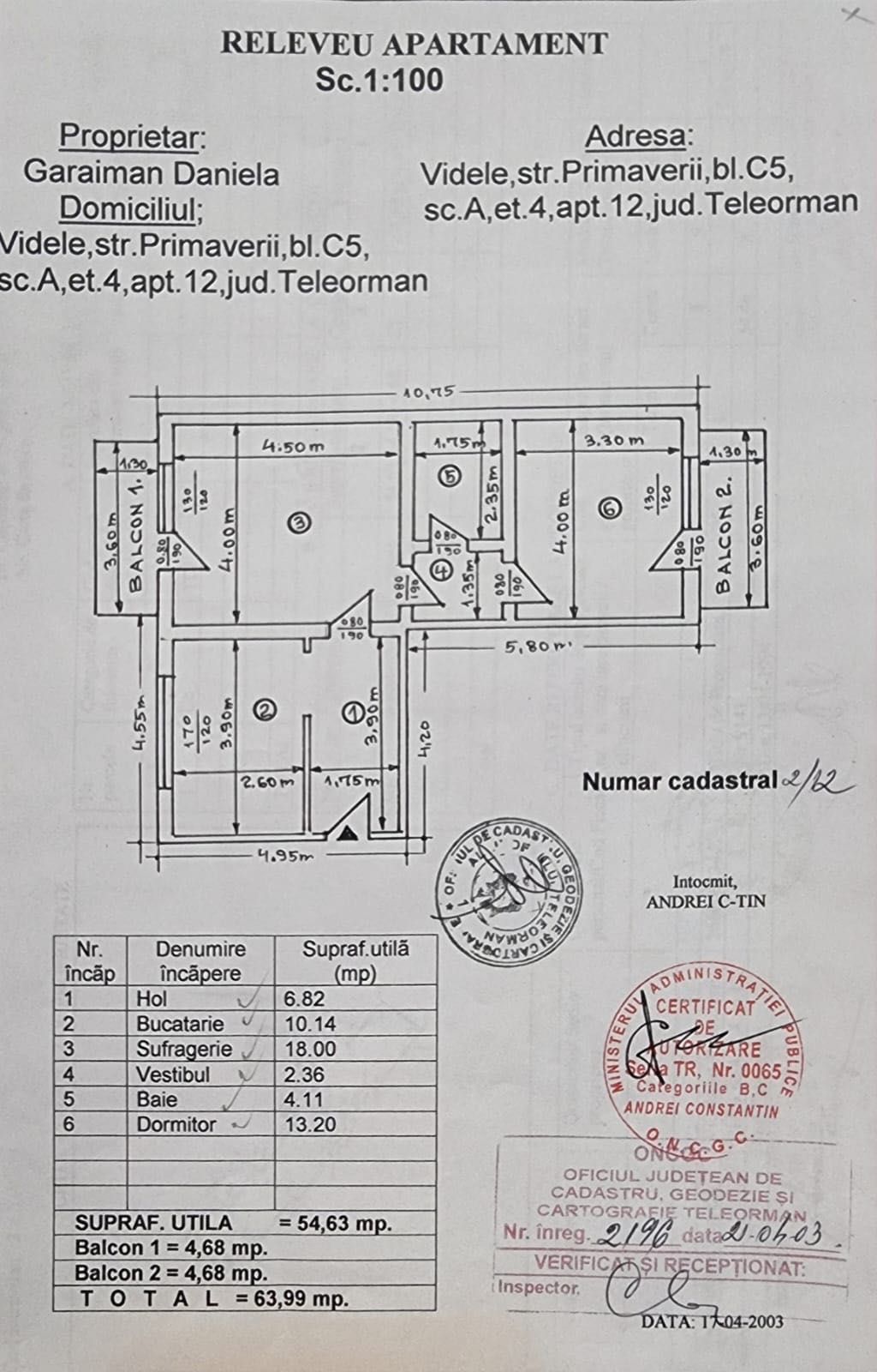 Apartament 2 camere