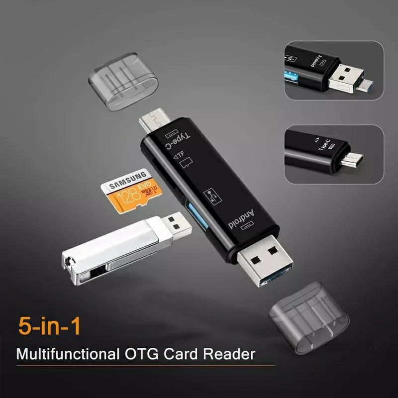 5 в 1 Мултифункционално USB 2.0 Type C