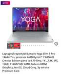 Lenovo Yoga Slim 7 Pro, AMD Ryzen 6800HS, 16 GB, 512 SSD