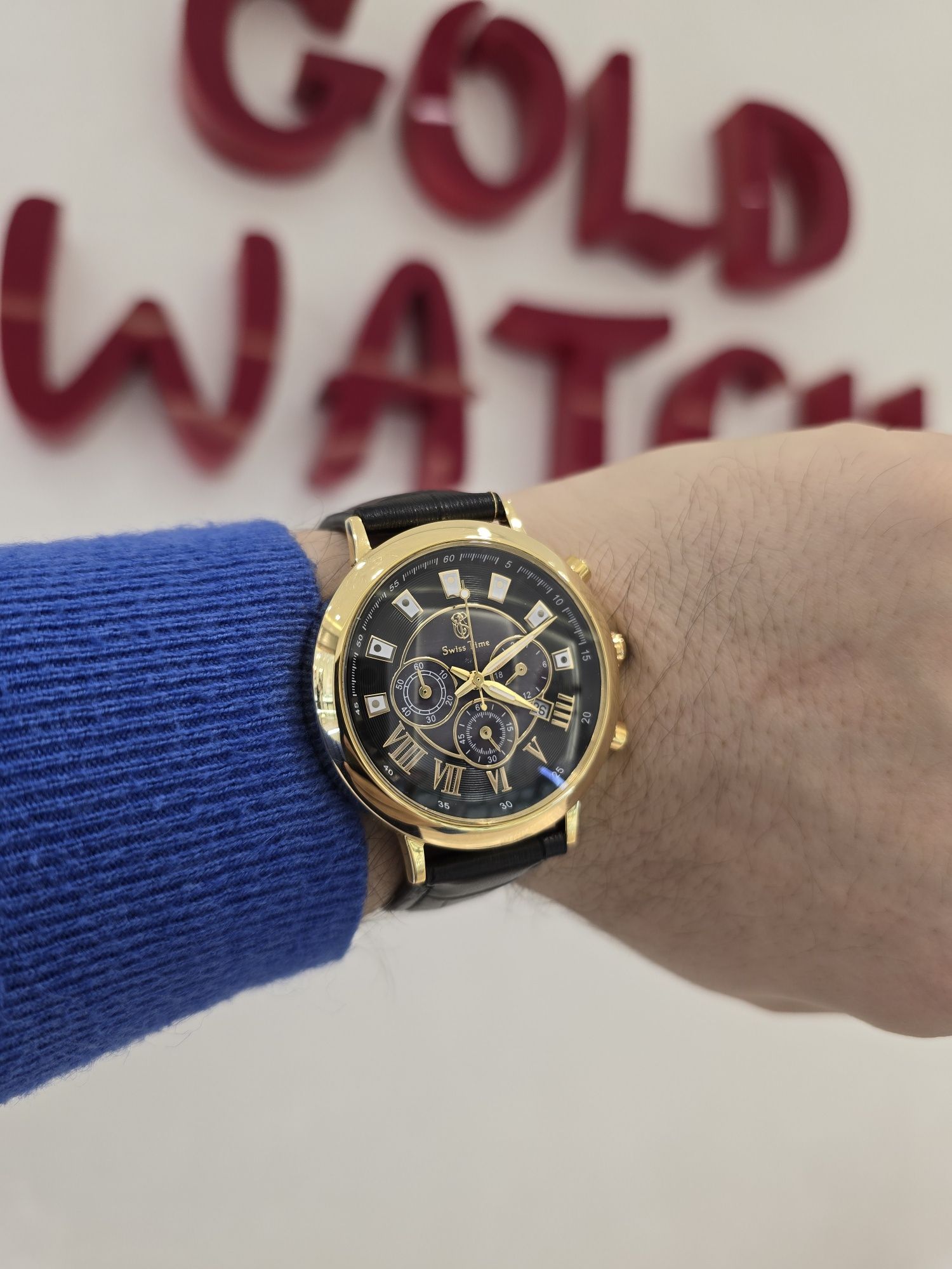 Продам Золотые часы Swiss Time