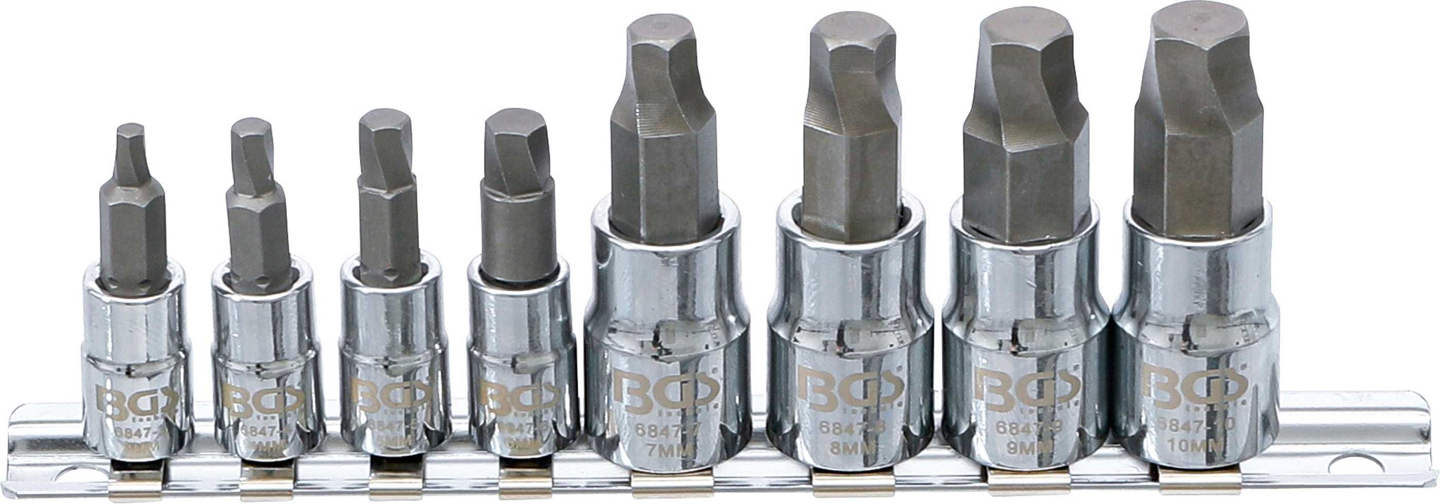 BGS 6847 Set extractoare de șuruburi Imbus 3-10 mm, antrenare 3/8 mm