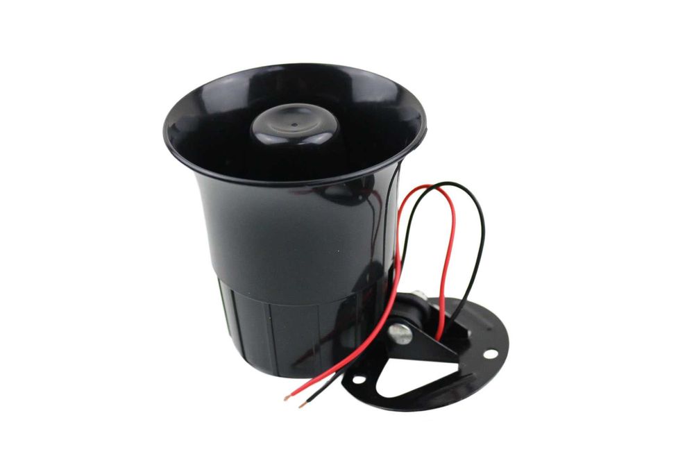 Сирена за автоаларма 6 тона, Черна, 12V