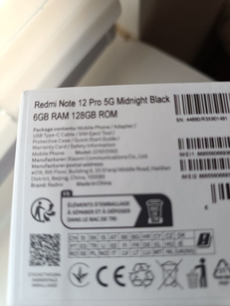 Vând / schimb Xiaomi note 12Pro 5G