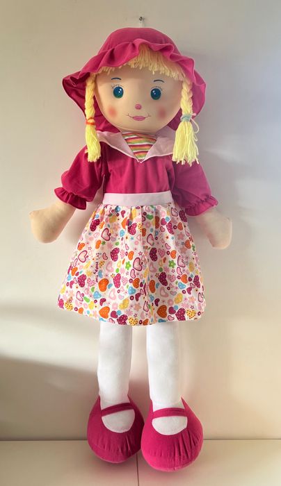 Мека парцалена голяма кукла 100см