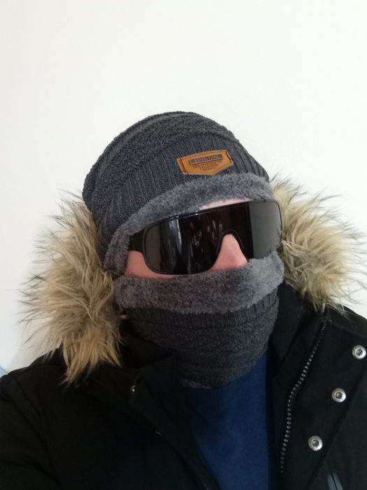 Set căciulă cu fular circular și ochelari de Ski Nou