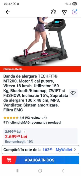 Vand banda de alergare