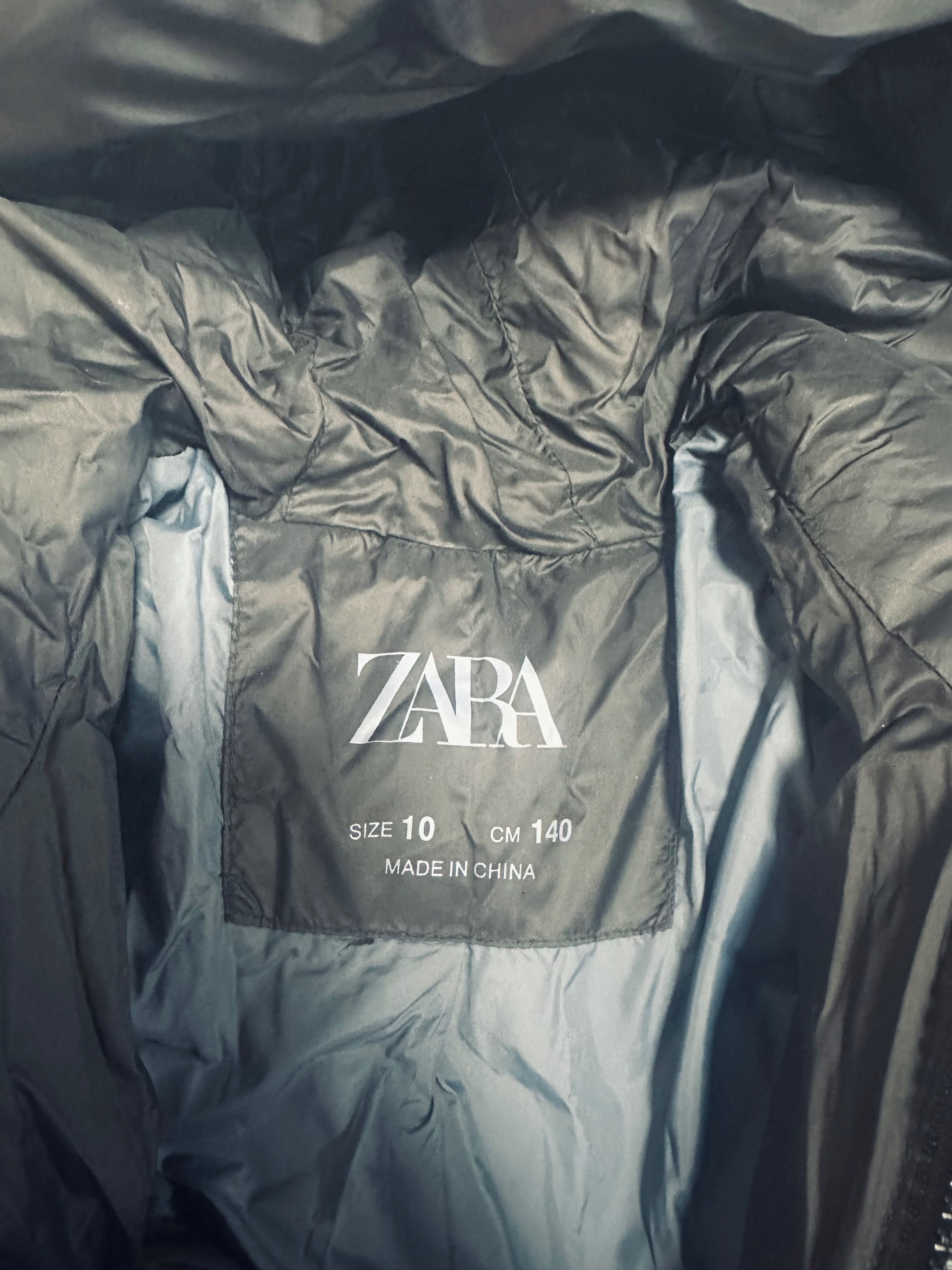 Пуховик куртка пальто Zara для девочки рост 140