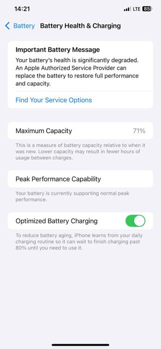 Iphone Xs Max 64gb 71%