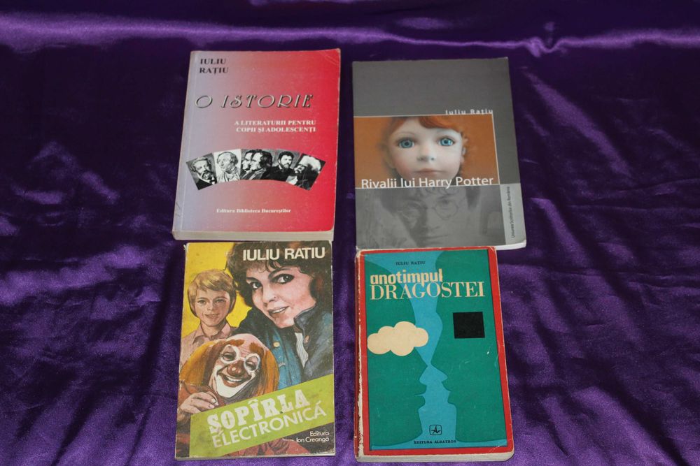 Lot 4 carti Iuliu Ratiu Literatura copii Soparla electronica pionieri