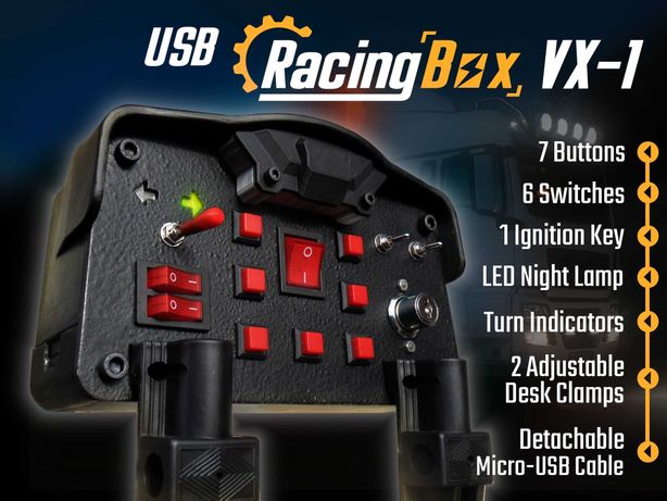 Controller Gaming Truck Simulator Button Box cu Cheie