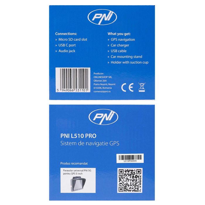 GPS PNi L510 Pro - gata de drum - full Europa