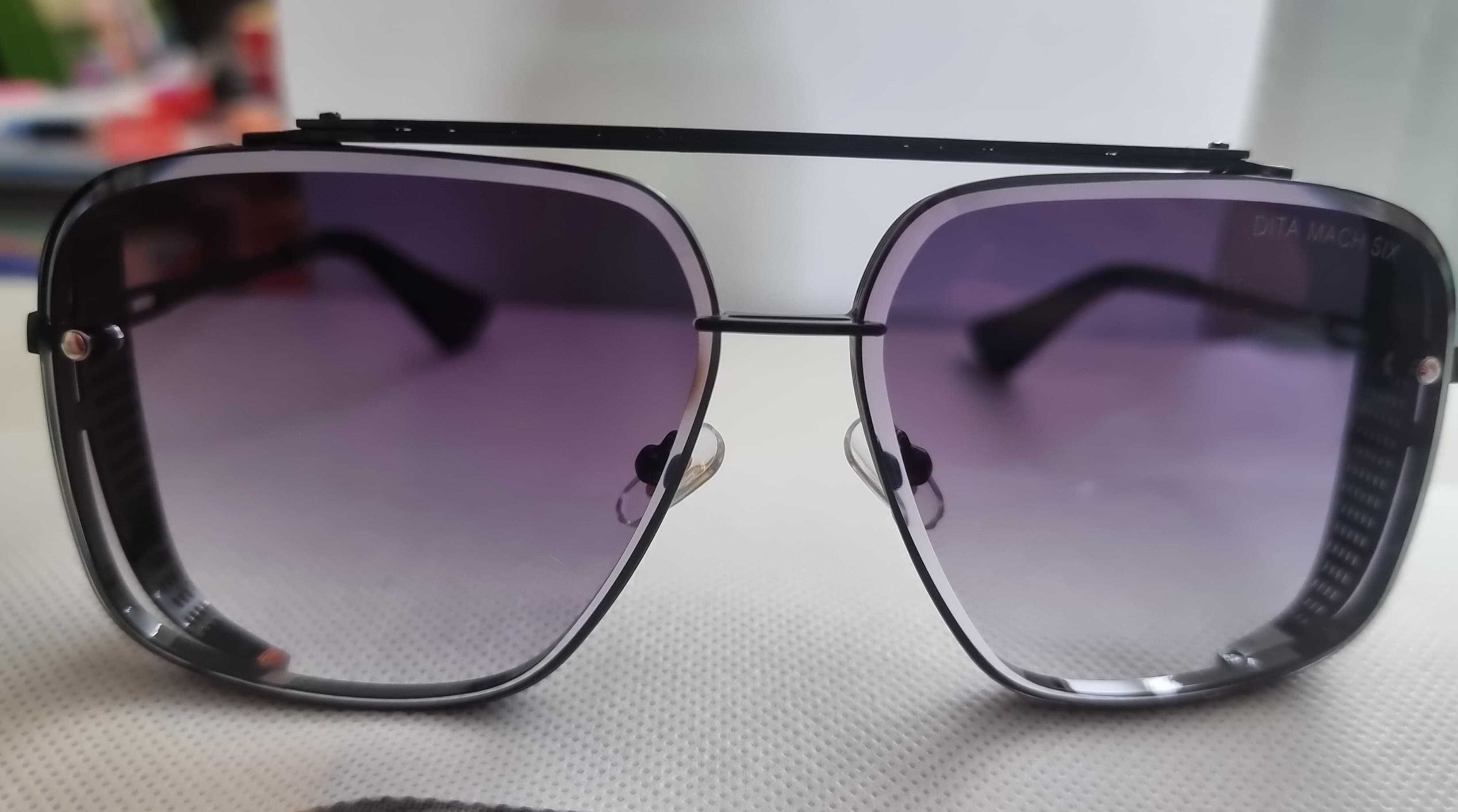 Ochelari de Soare Dita Mach Six Purple Gradient, black rim