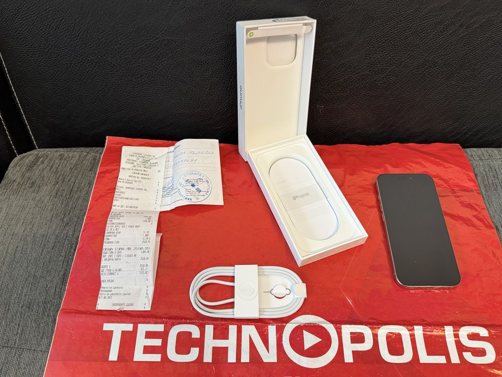 ЧИСТО НОВ 256GB iPhone 16 Pro Technopolis Гаранция 2027 Natural