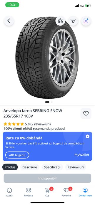 Anvelope iarna Sebring Snow 235/55 R17 noi