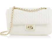 Geanta de umăr Karl Lagerfeld Agyness Large, winter white.