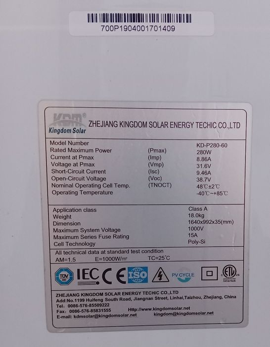Kit fotovoltaic  panou baterii invertor