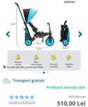 Tricicletă pliabilă smarTfold 6în1 smarTrike