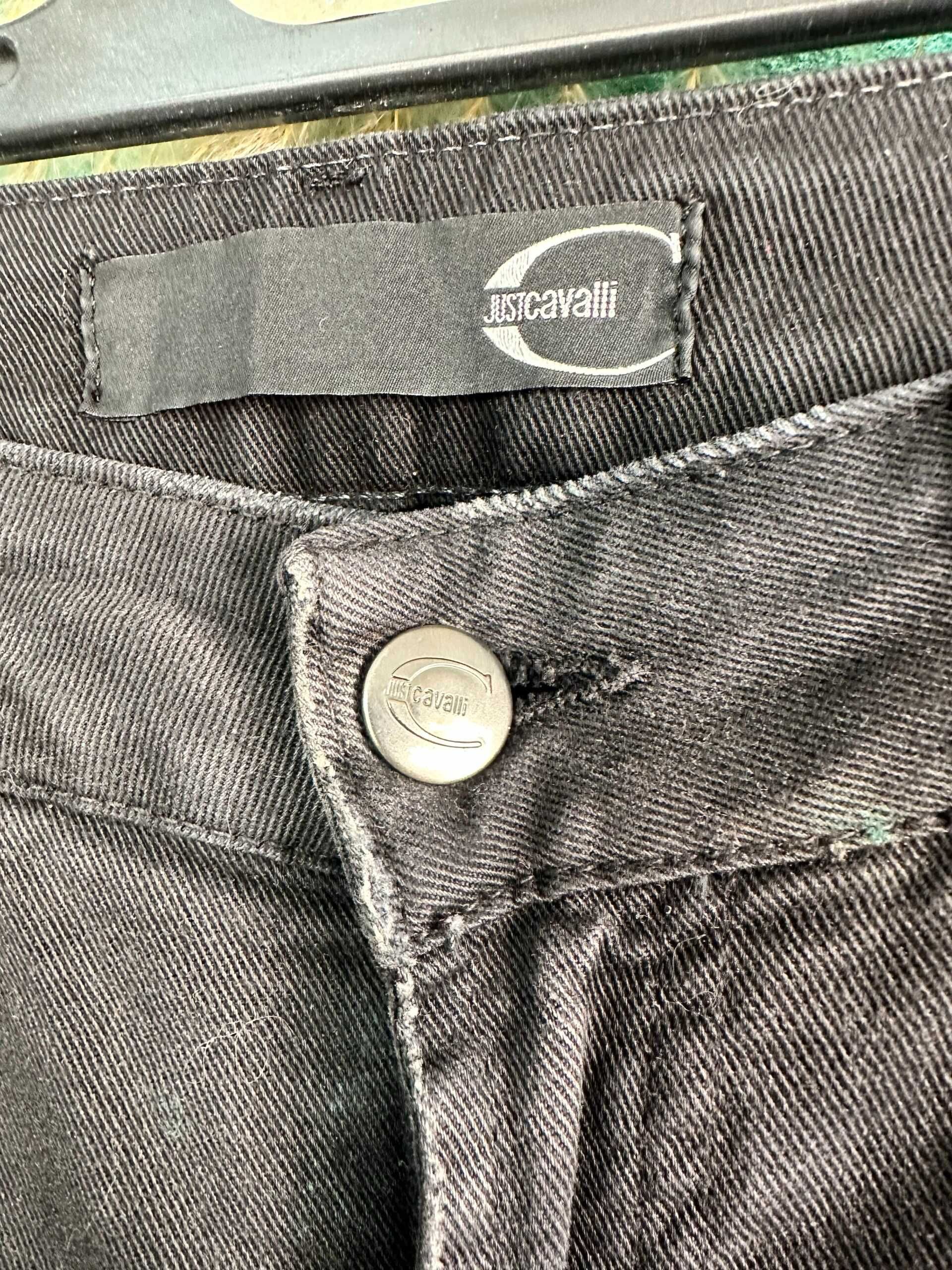 Jeans negri Just Cavalli, mărimea 28 (potrivit M, 42 italian)