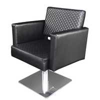 Фризьорски стол с луксозен дизайн М405 с черни шевове