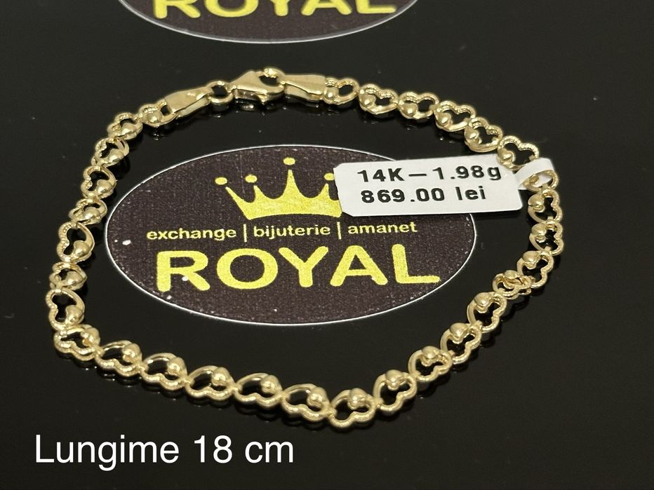 Bijuteria Royal: Bratara aur 14k/1.98 gr