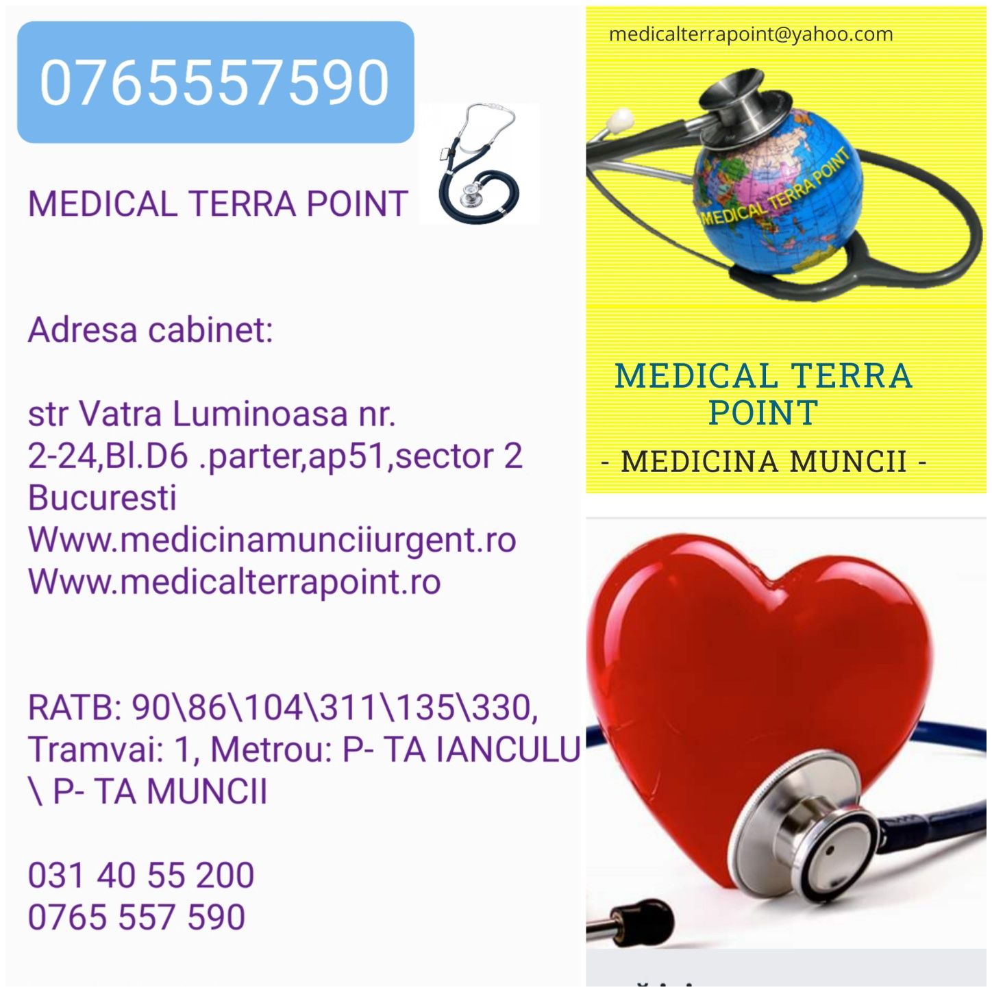 Medicina Muncii URGENT/Fisa aptitudini/Adeverinte/IGI/Prenuptiale