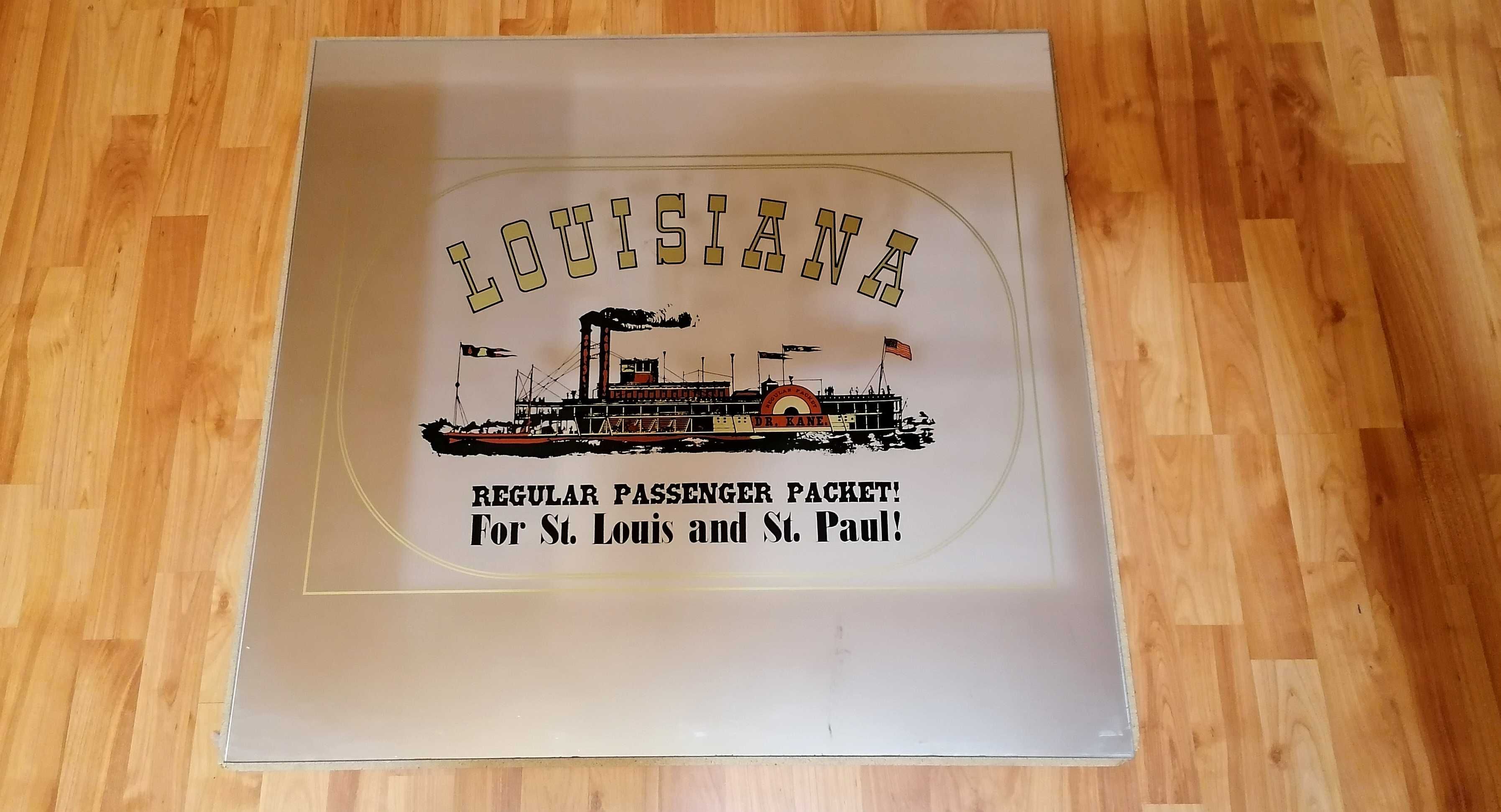 Reclama mare pe oglinda  Louisiana - America USA vapor cu zbaturi