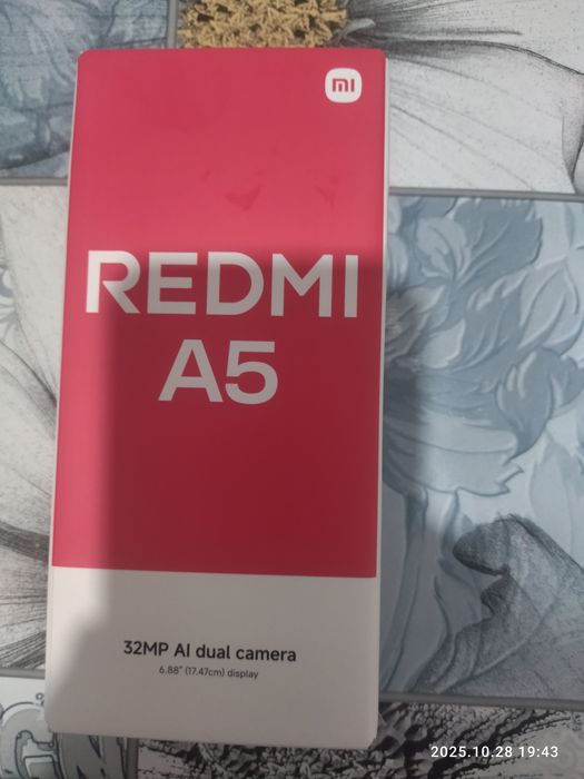 Xiaomi Redmi A5 4/128GB Midnight Blackс новый сатылымда.Багасы:55000т