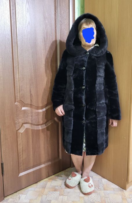 Продам шубу мутон с норкой
