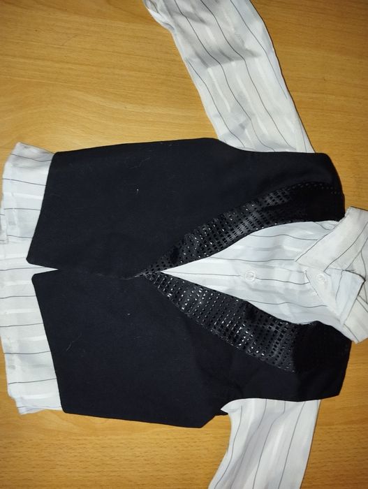 Cămasă mătase+vestă +papion