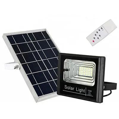 Proiector LED 10W cu panou solar si telecomanda