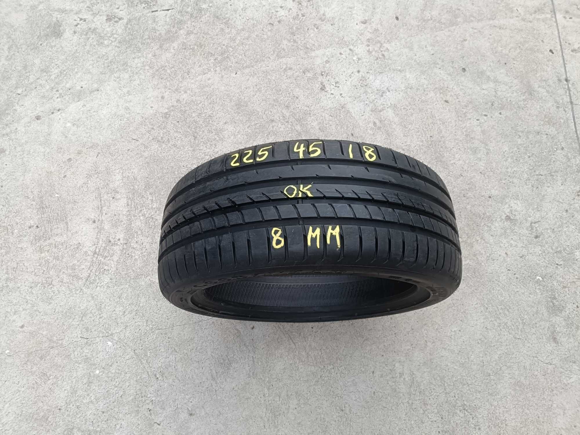 O anvelopa de vara 225 45 18 goodyear F 1 asymmetric 2 profil 8 mm