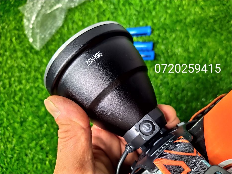 Lanterna Frontala cu Led laser  Pentru Distante Mari 1500-2000 Metri