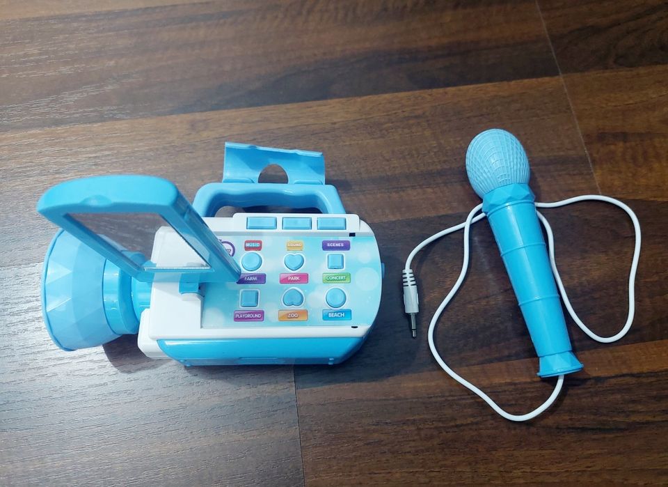 Camera reporter pentru copii, cu microfon, sunete și lumini