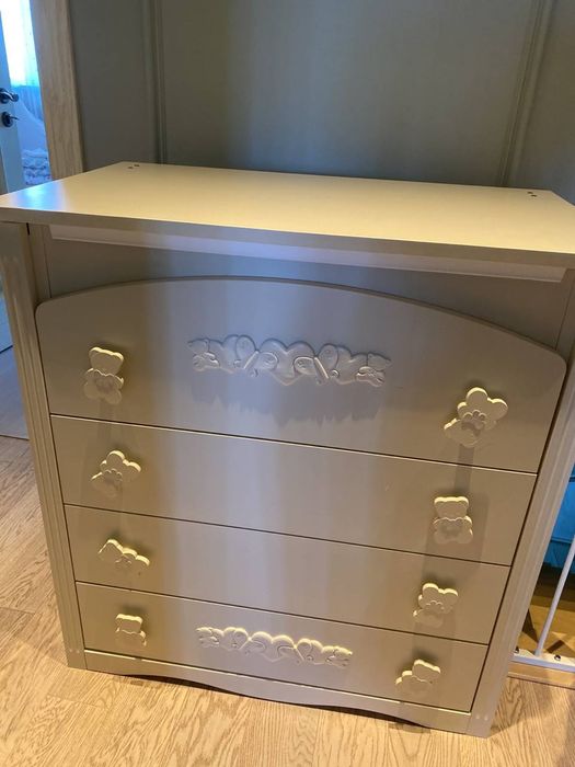 Детский комод с ванночкой  из дерева