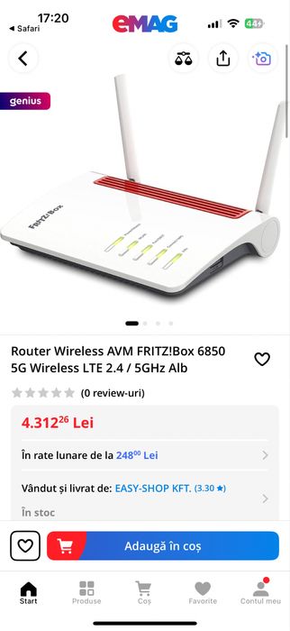 Router Fritzbox 6850 5G