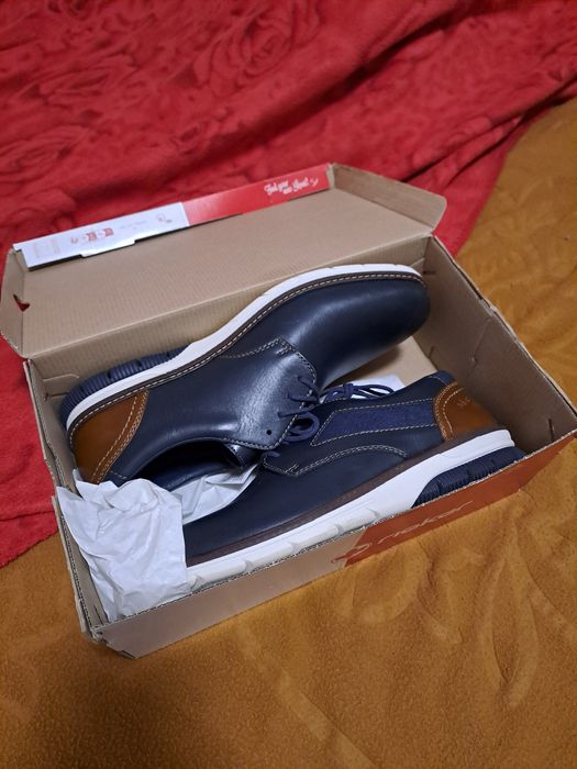 Чисто нови обувки Rieker 45' Естествена кожа