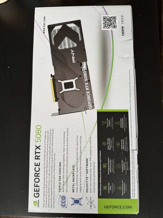 Placa video PNY GeForce RTX 5080 OC 16GB GDDR7 256-bit DLSS 4.0