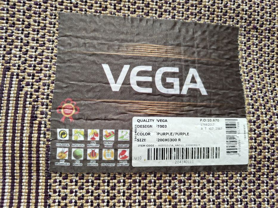 Set 3 covoare Sanat-Vega Mov – fir de mătase, stare excelentă