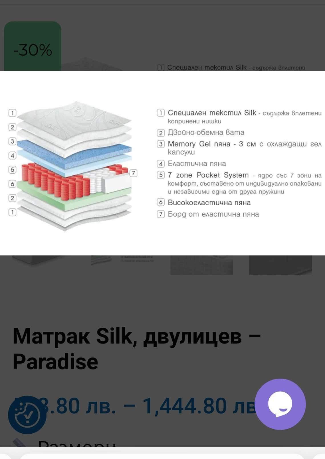 Маратрак Paradise Bellvue 180/200