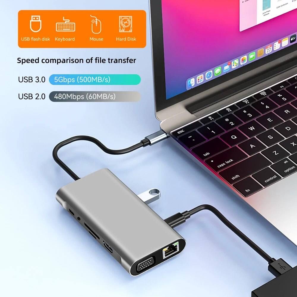 Адаптер USB C 3,0 для ноутбука 4K HDMI-совместимый