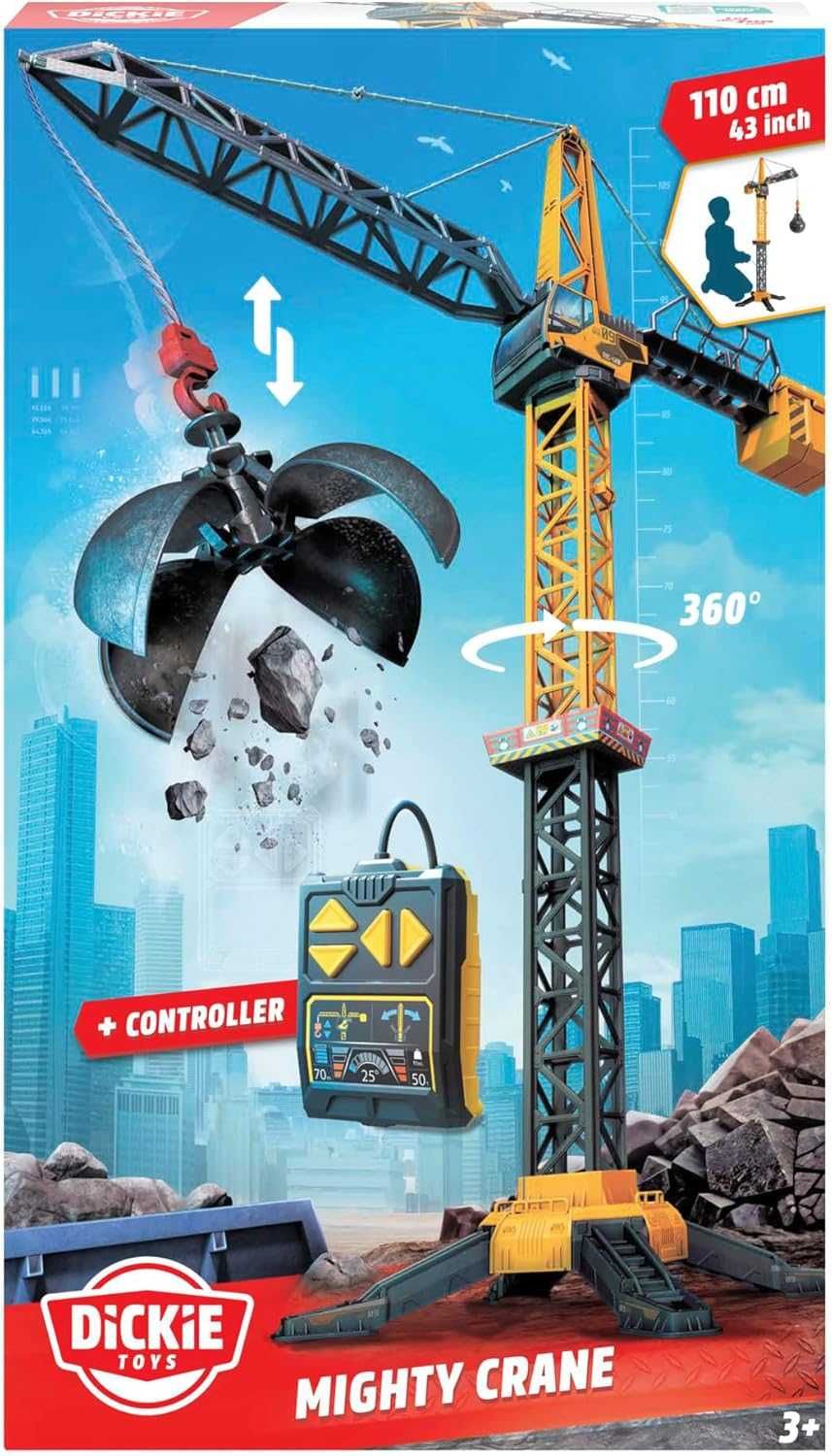 Мега строителен кран Гигантски радиоуправляем кран Dickie Toys 110см