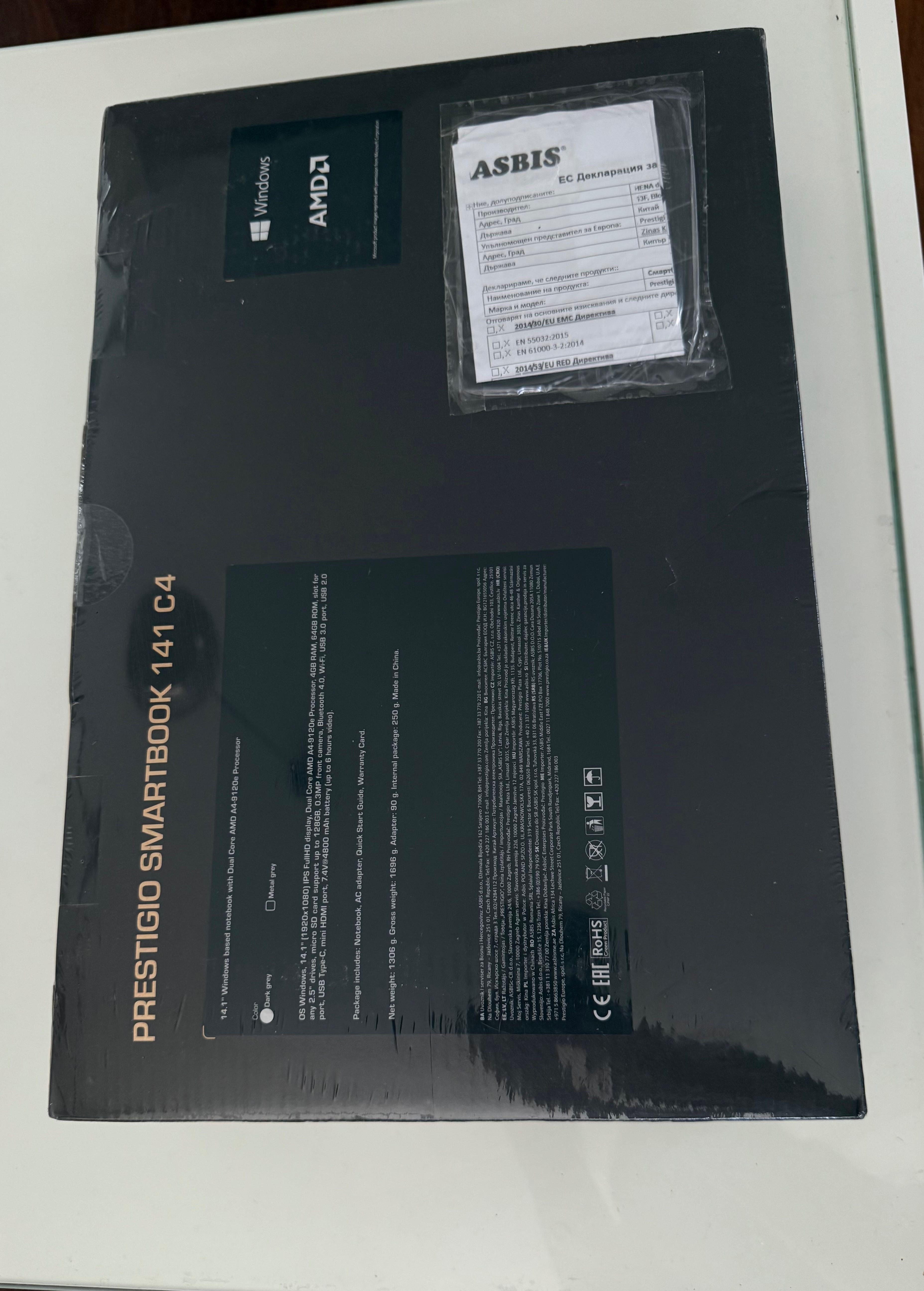 Чисто нов лаптоп Prestigio Smartbook 141 C4 – запечатан!