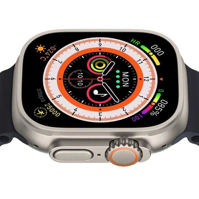 Ceas inteligent SmartWatch Ultra Plus S9 incarcator wireless, metal