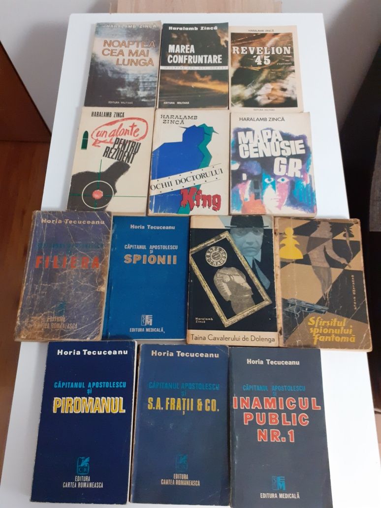 Cărți Th Constantin, H.Zinca, H.Tecuceanu,Aventura, Enigma, Sfinx, etc