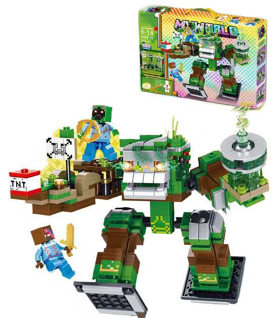 Конструктор Майнкрафт LED светлина Minecraft конструктори