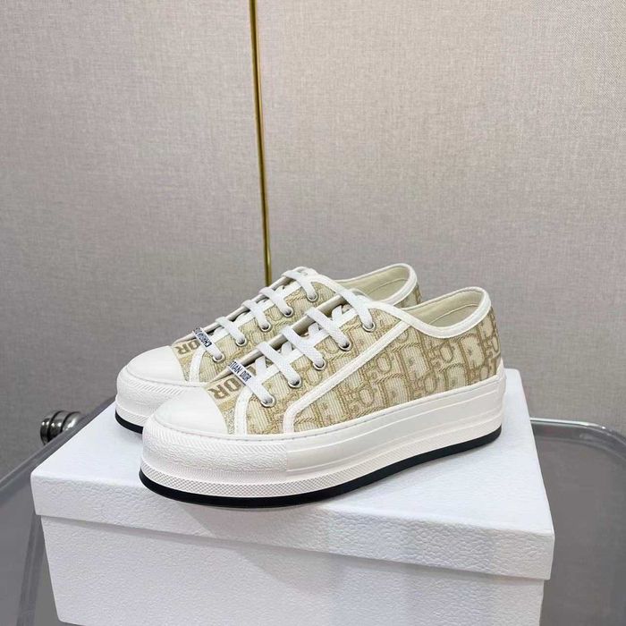Adidasi tenisi Christian Dior Walk'n'Dior gold, marimi 35-40, Premium