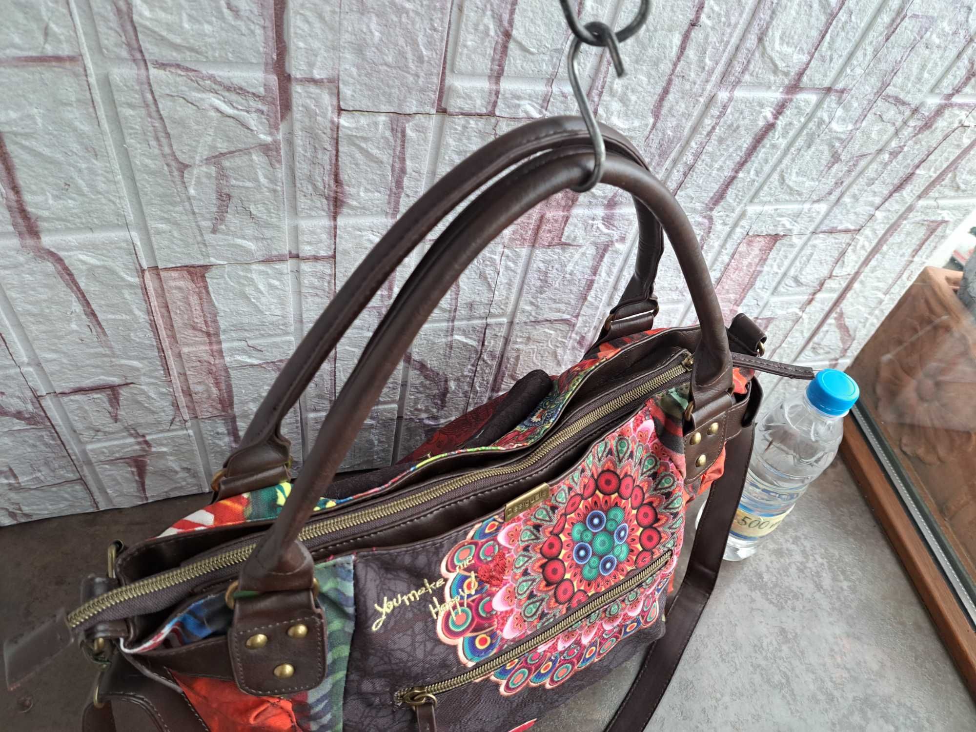 дамска чанта Desigual,маркова текстилна чанта